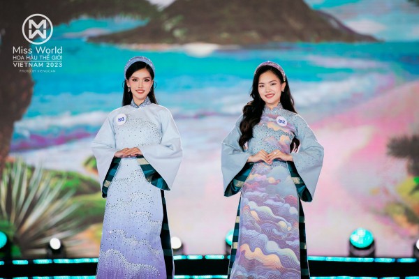 Mãn nhãn BST "Sóng" của NTK Việt Hùng trong đêm CK Miss World Vietnam 2023