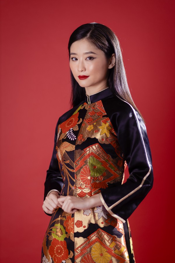 Michiko làm "nàng thơ" cho bộ sưu tập của Hoa hậu Ngọc Hân