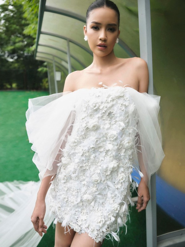 Ngắm Hoa hậu Ngọc Châu đẹp hút hồn khi diện váy cưới