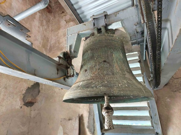 Chuông đồng đúc từ súng thần công ở nhà thờ gần 140 tuổi