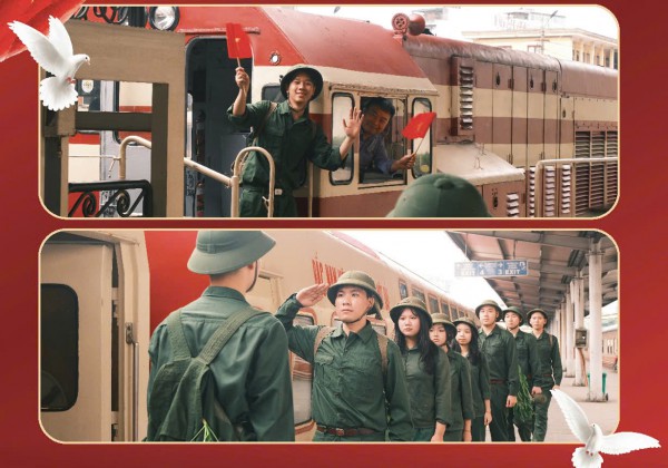 Chuyến tàu đoàn viên Hà Nội 5 Cửa Ô mừng 30.4