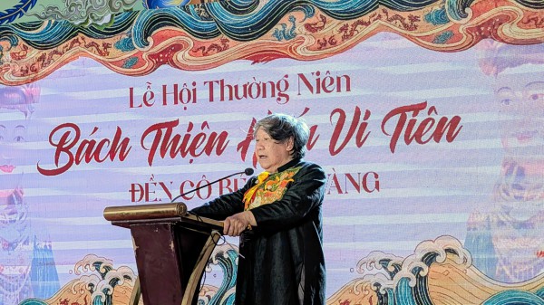 Giáo sư sử học Lê Văn Lan bật khóc trong lễ hội 'Bách thiện hiếu vi tiên'