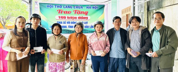 Hội thơ Làng Chùa - Hà Nội sẻ chia nghĩa tình với vùng lũ