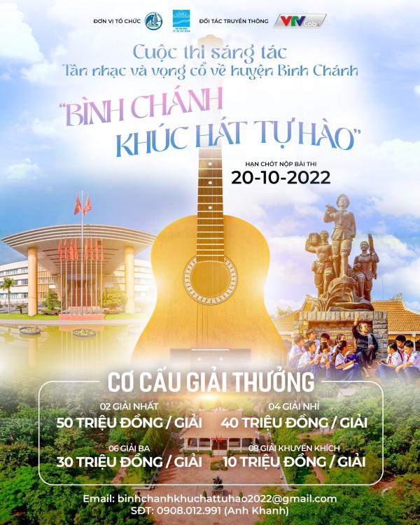 Huyện Bình Chánh, TP.HCM phát động cuộc thi sáng tác tân nhạc và vọng cổ