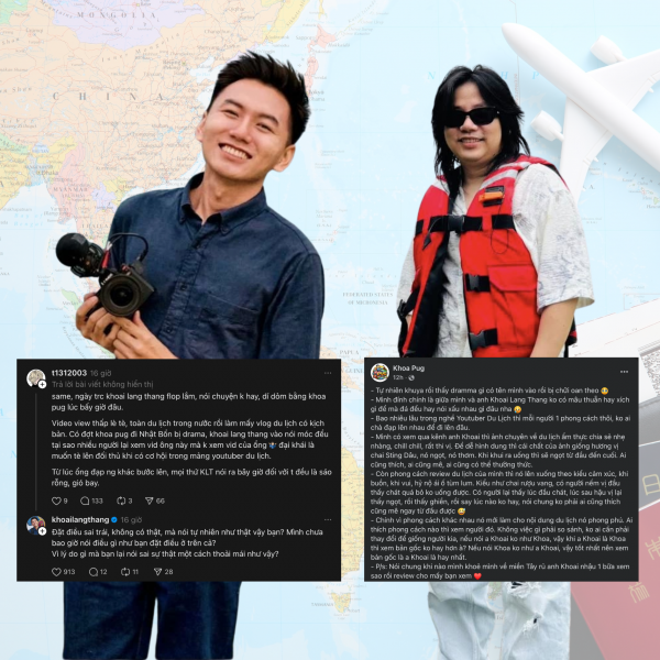 Khoai Lang Thang, Khoa Pug lên tiếng khi bị kéo vào ồn ào 'dìm đồng nghiệp'