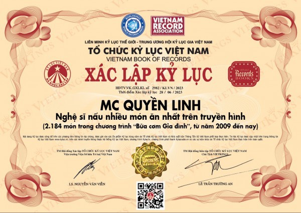 MC Quyền Linh lập kỷ lục 