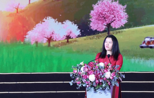 Mai anh đào Đà Lạt rực rỡ sắc xuân trong đêm khai hội