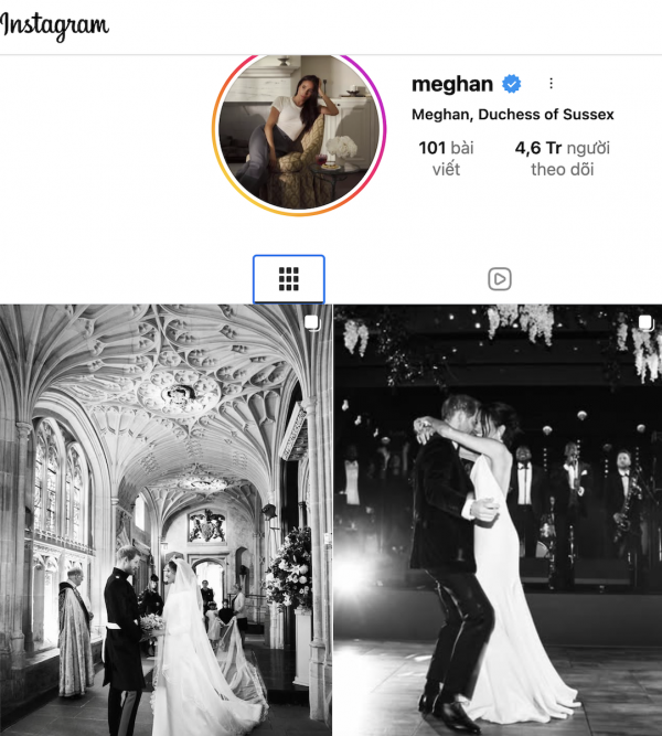 Meghan Markle bất ngờ tung loạt ảnh cưới chưa từng công bố