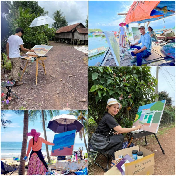 Những bức thư viết trên lá cây và giấc mơ 'phẳng' hóa hội họa Việt