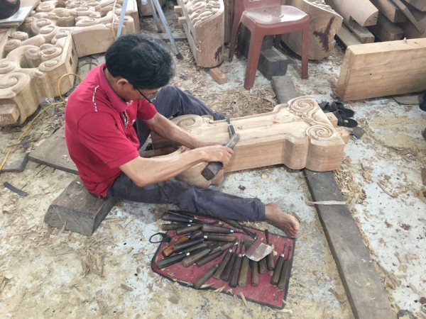 Những người miệt mài phục hồi điện Cần Chánh từ phế tích Những người miệt mài phục hồi điện Cần Chánh từ phế tích