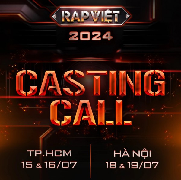 'Rap Việt 2024' công bố thông tin casting vào tháng 7