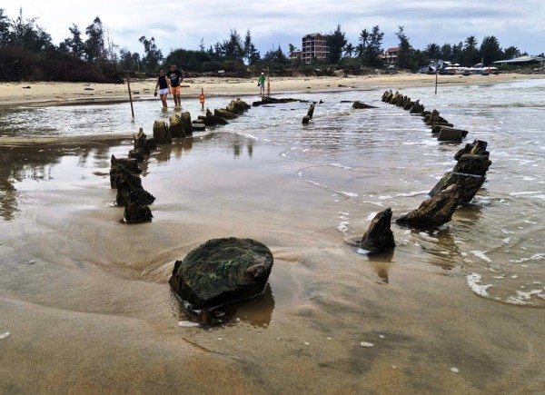 Tàu cổ phát lộ ở bờ biển Hội An: Cảng vụ Hàng hải Đà Nẵng lên tiếng