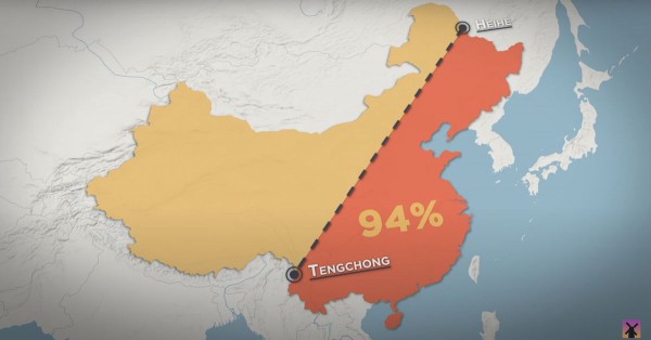 Vì sao hơn 90% dân Trung Quốc sinh sống ở phía đông?