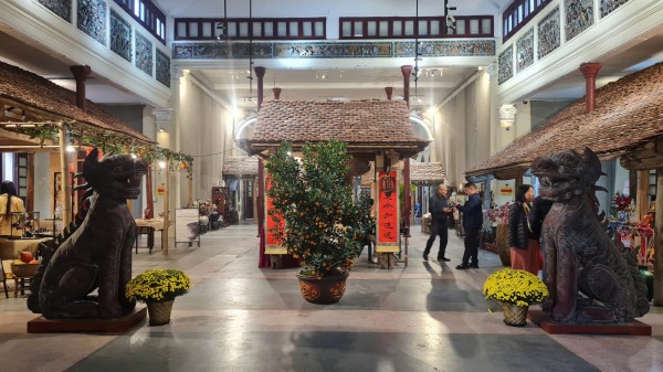 Ấn tượng ngôi nhà Bắc bộ trong chuỗi 'Tết Việt - Tết phố' 2026 ở phố cổ