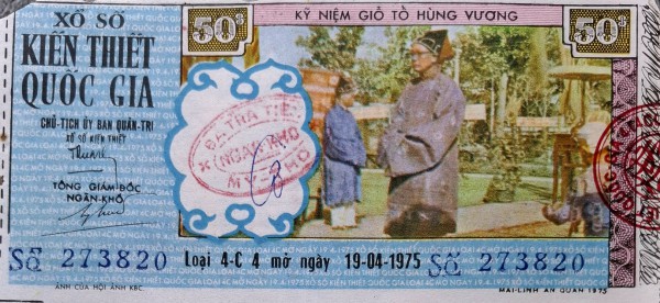 Độc lạ những tờ vé số kiến thiết xưa Độc lạ những tờ vé số kiến thiết xưa