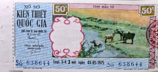 Độc lạ những tờ vé số kiến thiết xưa Độc lạ những tờ vé số kiến thiết xưa