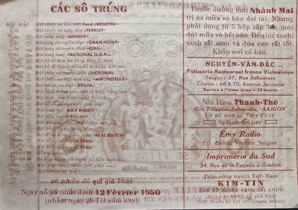 Độc lạ những tờ vé số kiến thiết xưa Độc lạ những tờ vé số kiến thiết xưa