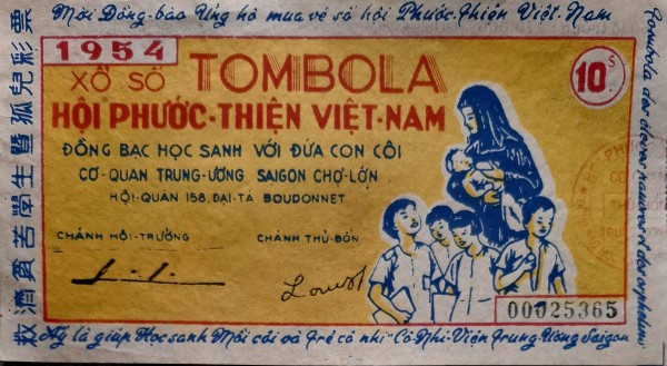 Độc lạ những tờ vé số kiến thiết xưa Độc lạ những tờ vé số kiến thiết xưa