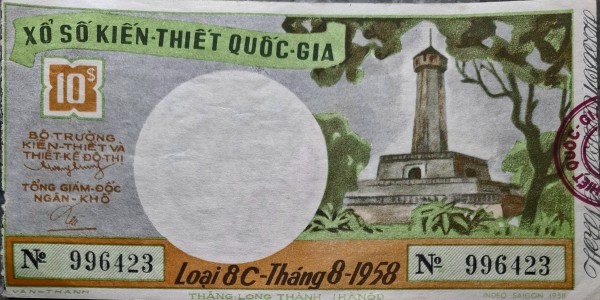 Độc lạ những tờ vé số kiến thiết xưa Độc lạ những tờ vé số kiến thiết xưa