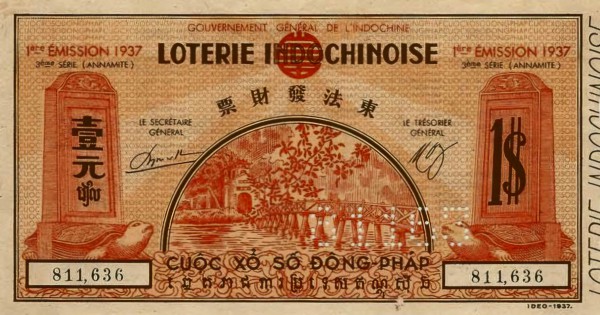 Độc lạ những tờ vé số kiến thiết xưa Độc lạ những tờ vé số kiến thiết xưa