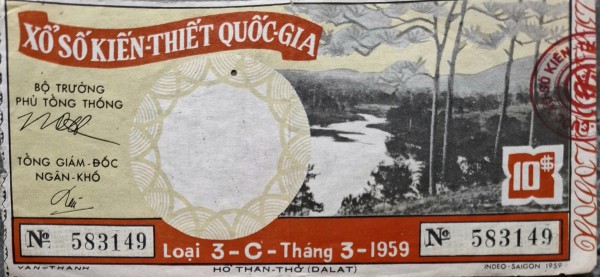 Độc lạ những tờ vé số kiến thiết xưa Độc lạ những tờ vé số kiến thiết xưa