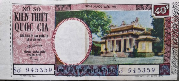 Độc lạ những tờ vé số kiến thiết xưa Độc lạ những tờ vé số kiến thiết xưa