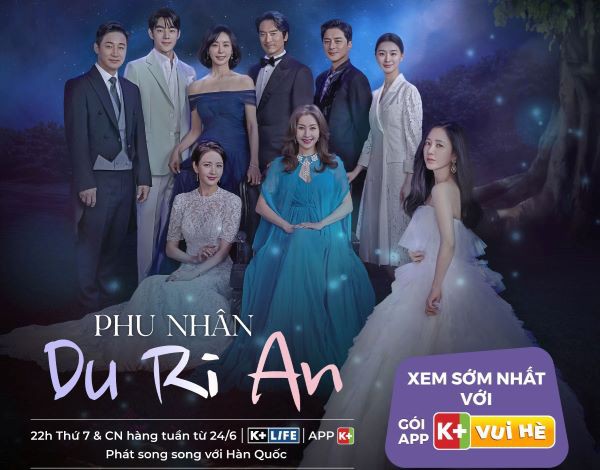Phim Phu Nhân Du Ri An phát sóng lần đầu trên K+ song song với Hàn Quốc