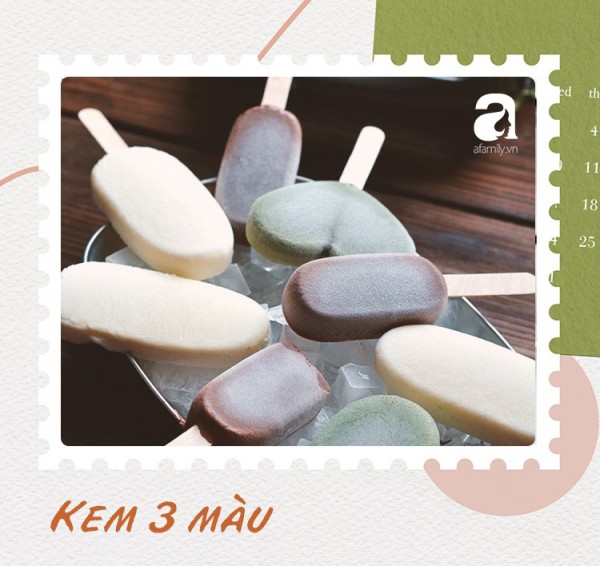 Làm kem ba màu ngon miệng đẹp mắt cho ngày nắng Làm kem ba màu ngon miệng đẹp mắt cho ngày nắng