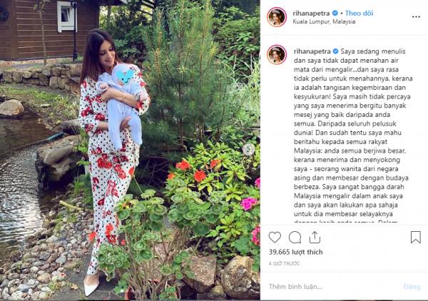 Người đẹp Nga đăng ảnh con trai vừa tròn 2 tháng tuổi, đáp trả khéo léo thông tin về xuất thân của đứa trẻ khiến người dùng mạng ủng hộ ầm ầm Người đẹp Nga đăng ảnh con trai vừa tròn 2 tháng tuổi, đáp trả khéo léo thông tin về xuất thân của đứa trẻ khiến người dùng mạng ủng hộ ầm ầm