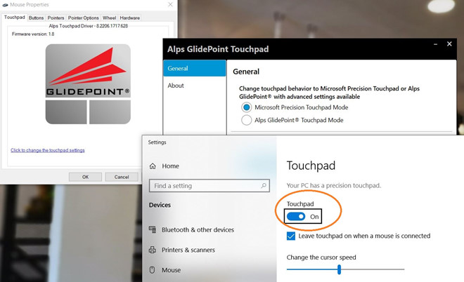 Làm thế nào để tắt bàn rê chuột tích hợp trên laptop?