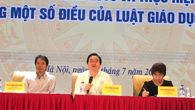 Bộ trưởng Phùng Xuân Nhạ: Kết quả thi lịch sử, tiếng Anh là chưa chấp nhận được Bộ trưởng Phùng Xuân Nhạ: Kết quả thi lịch sử, tiếng Anh là chưa chấp nhận được