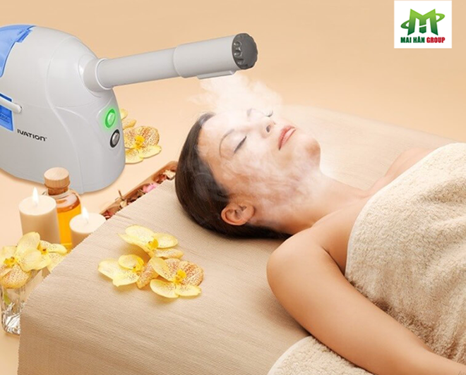 Máy xông hơi mặt được sử dụng vào liệu trình làm đẹp nào tại Beauty Spa?