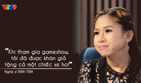 Ca sĩ Bình Tinh: "Khi tham gia gameshow tôi được khán giả tặng cả chiếc xe hơi"