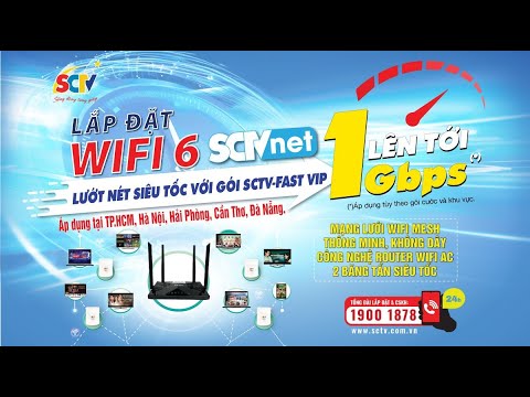 Wifi Internet SCTV: Tăng tốc gấp đôi – Giá không đổi